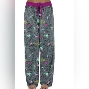 Womens Disney Princess Plush Pajama Pants PLUS SIZE 2X Ariel Belle Snow White Ja